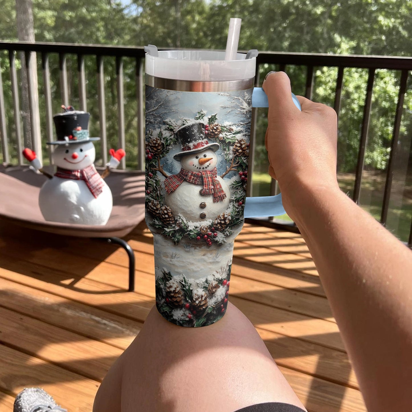 Shineful Tumbler Frosty Snowman Delight