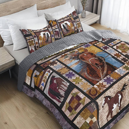Shineful All Season Quilt 3-Piece Set Wild Spirit