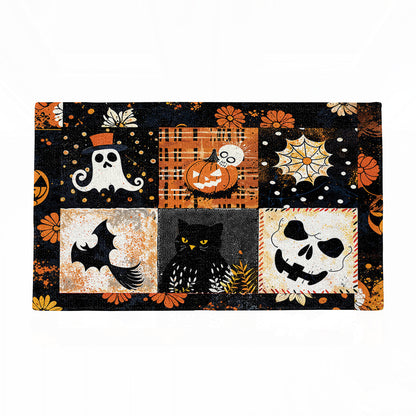 Shineful Spooky Patchwork Ultra-Thin Non Skid Floor Mat, Kitchen Rugs