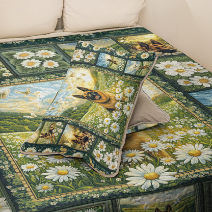 Shineful All Season Quilt 3-Piece Set Shepherd Daisy Dream