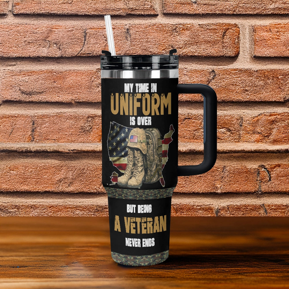 Shineful Tumbler Proud Veteran