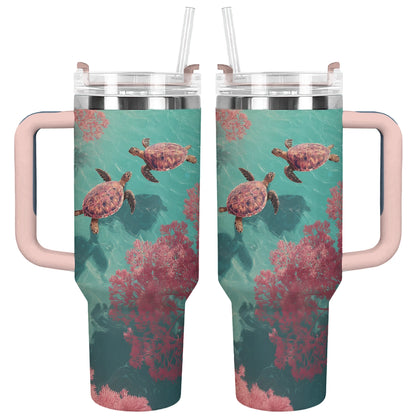 Shineful Tumbler Sea Turtles Ocean Companions