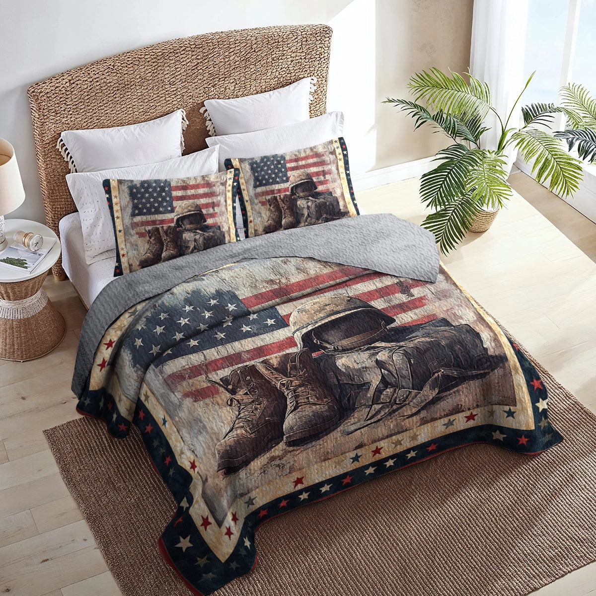 Shineful All Season Quilt 3-Piece Set - Honor & Valor