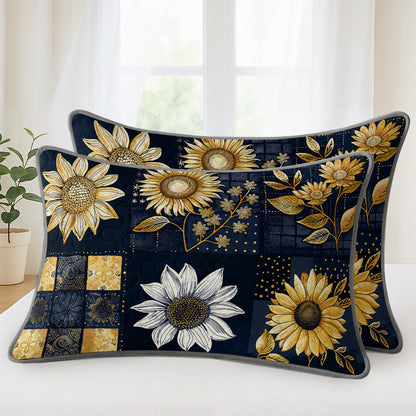 Shineful Quilt 3-Piece Set Inelegance Sunflowers