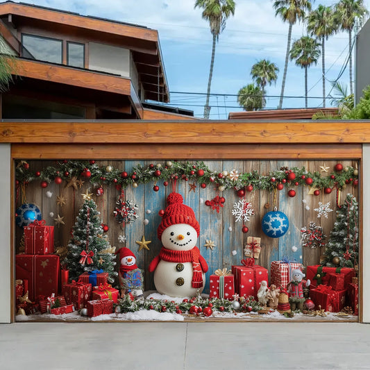 Shineful Garage Door Banner Decoration Jolly Winter Bliss