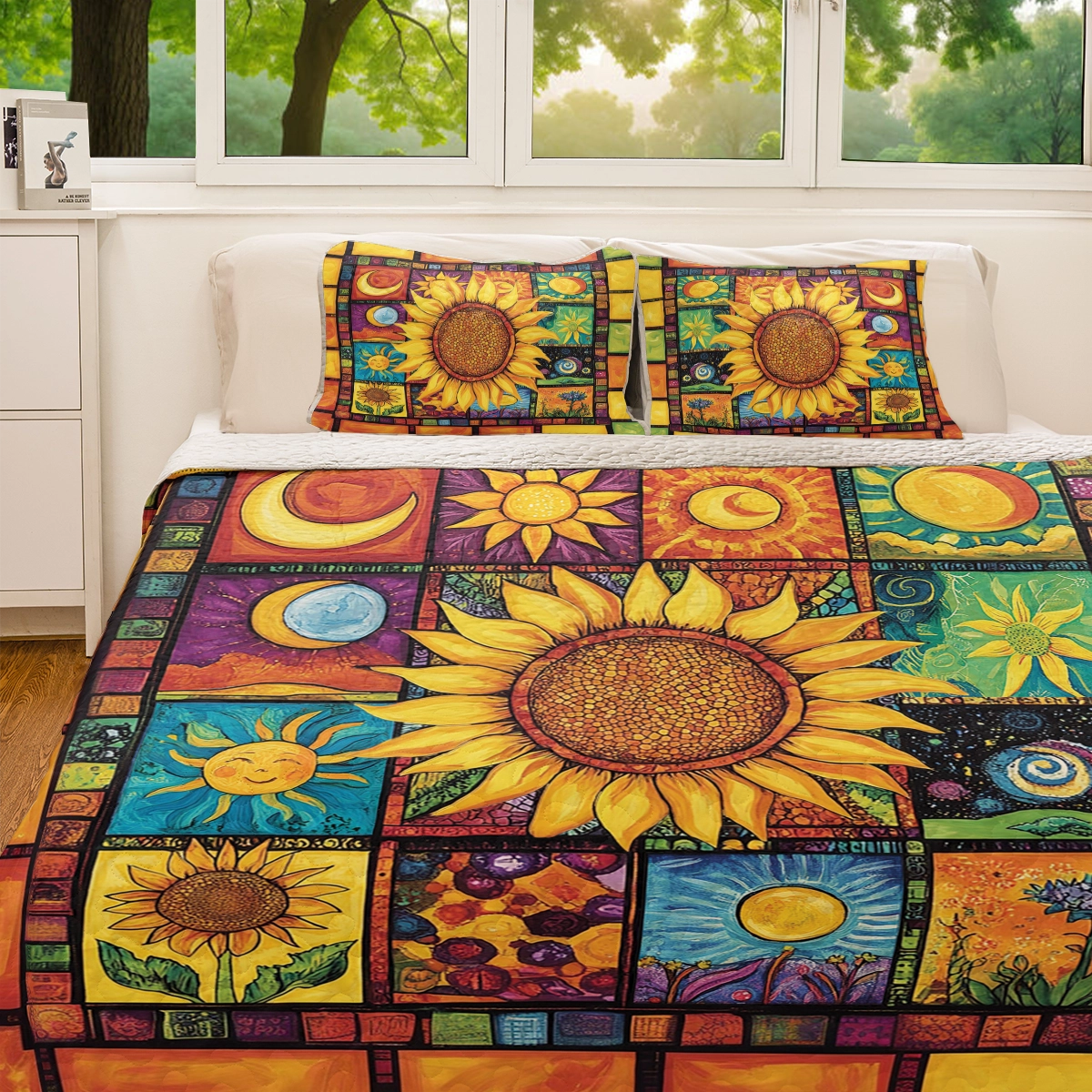 Shineful All Season Quilt 3-Piece Set - Hippie Sunshine Patchwork