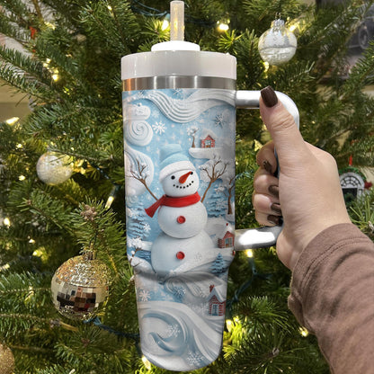 Shineful Tumbler Cheerful Christmas Snowman