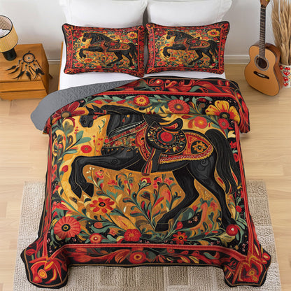 Shineful All Season Quilt 3-Piece Set Wild Spirit