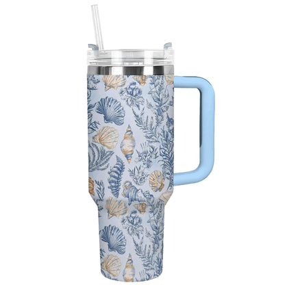 Shineful Tumbler Coral & Shells Coastal