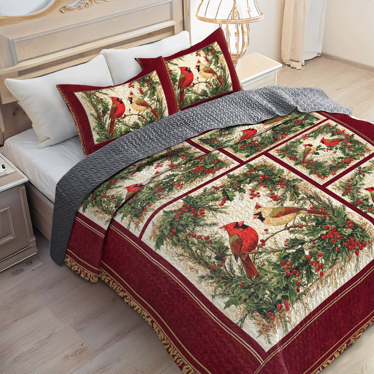 Shineful All Season Quilt 3-Piece Set Holiday Harmony
