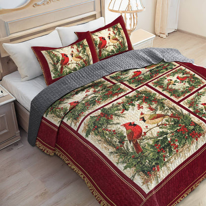 Shineful All Season Quilt 3-Piece Set Holiday Harmony