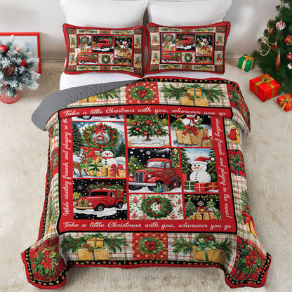 Shineful All Season Quilt 3-Piece Set Holiday Cheer