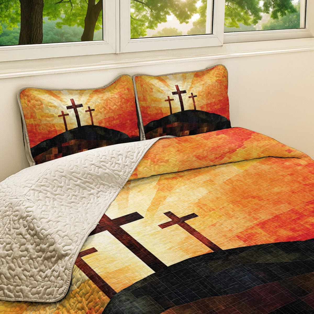 Shineful All Season Quilt 3-Piece Set - God’s Love Redeemer