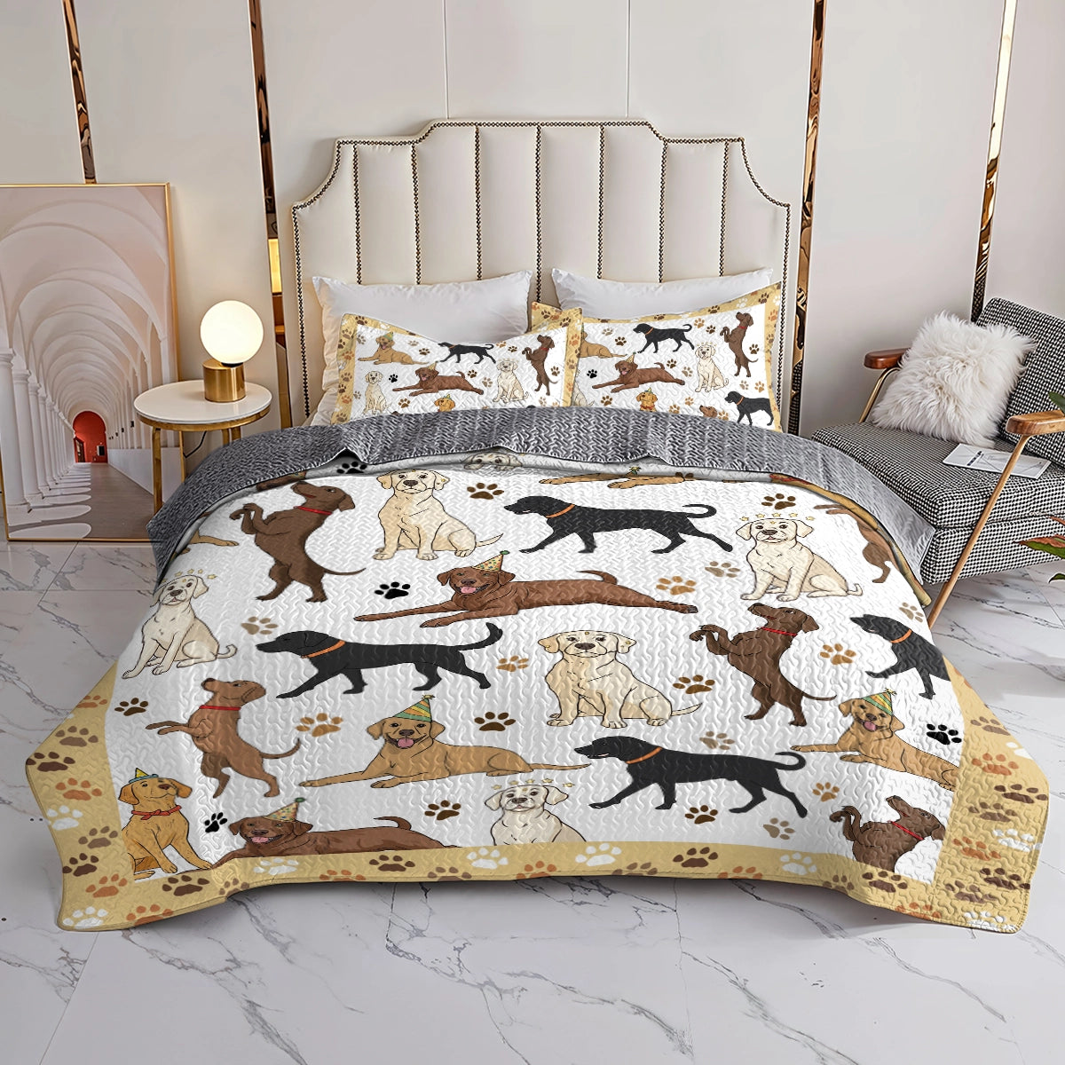 Shineful All Season Quilt 3-Piece Set - Labrador Adventures