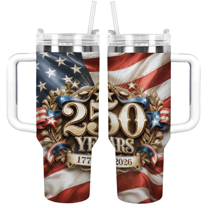 Shineful Tumbler Patriotic 250 Years Freedom
