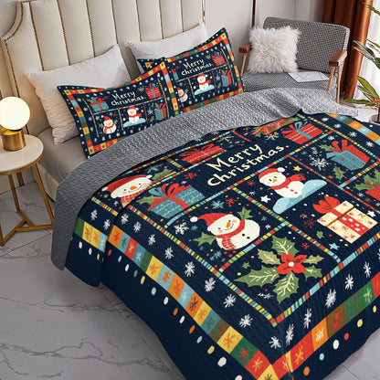 Shineful All Season Quilt 3-Piece Set Christmas Festive