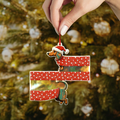 Shineful 2D Acrylic Ornament - Dashing Through the Snow-Sage