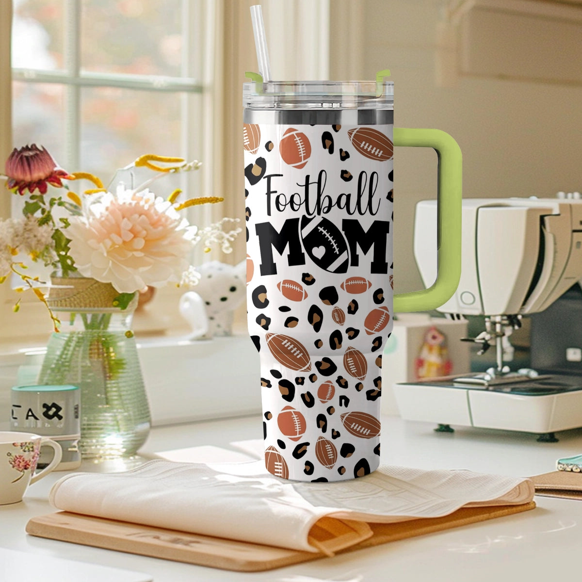 Shineful Tumbler Football Mom Chic