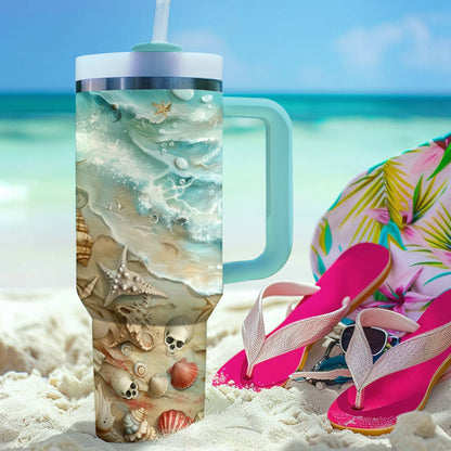 Shineful Tumbler Skull Ocean's Edge Mystique