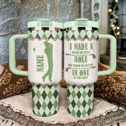 Shineful Tumbler Argyle Golfer