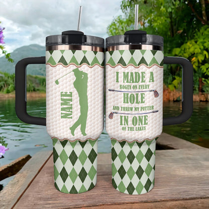 Shineful Tumbler Argyle Golfer