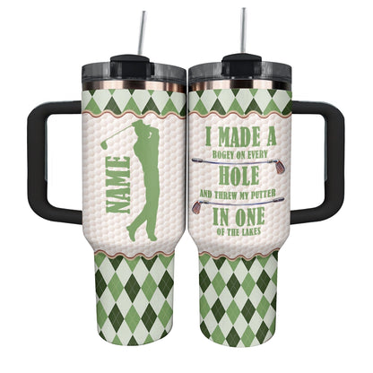 Shineful Tumbler Argyle Golfer