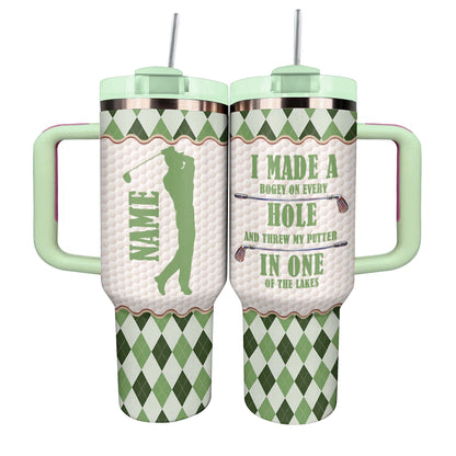 Shineful Tumbler Argyle Golfer