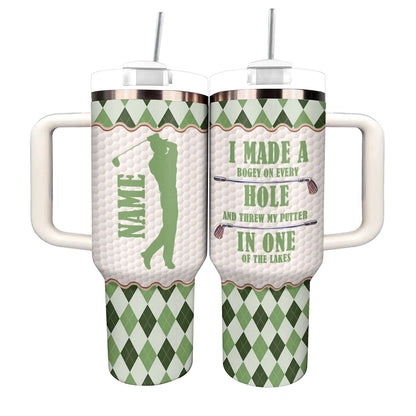 Shineful Tumbler Argyle Golfer