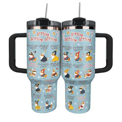 Shineful Tumbler Let It Wag Corgi Love