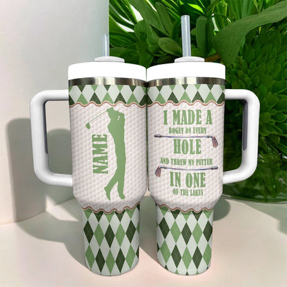 Shineful Tumbler Argyle Golfer