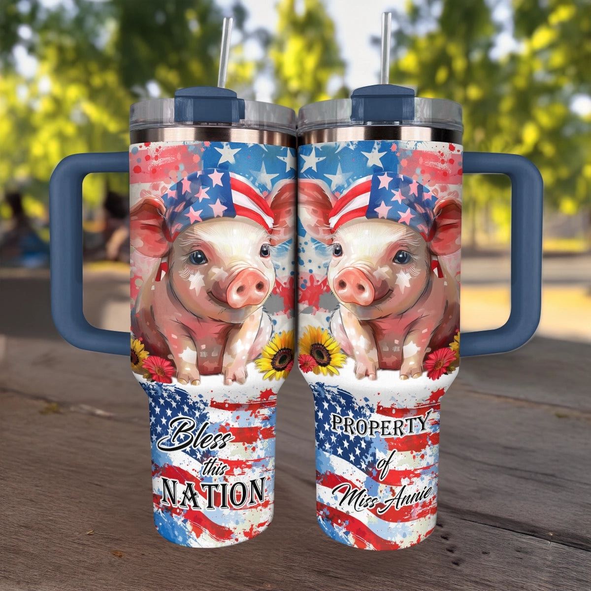 Shineful Tumbler Patriotic Piglet