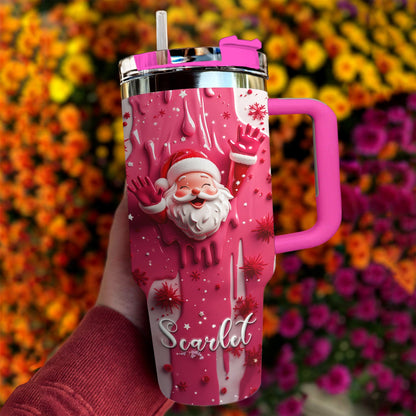Shineful Tumbler Personalized Santa Sweet Wonderland