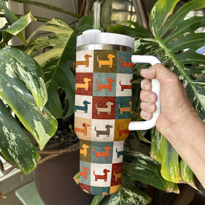 Shineful Tumbler Colorful Dachshund Patch