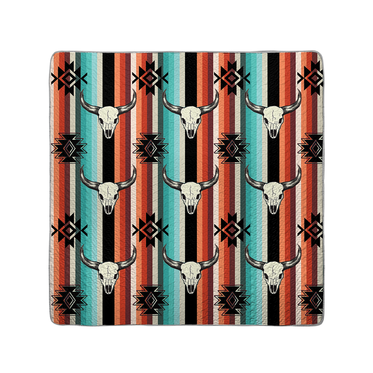 Shineful All Season Quilt 3-Piece Set Native Sacred Buffalo