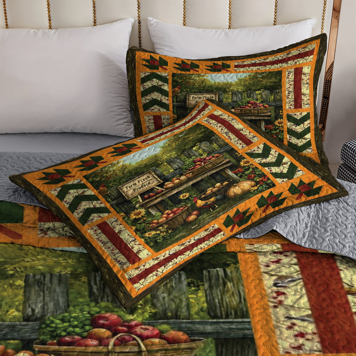 Shineful All Season Quilt 3-Piece Set Farm Fresh Harvest