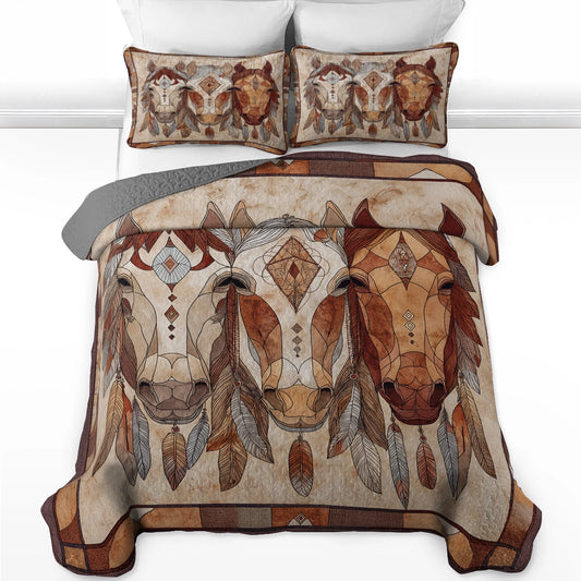 Shineful All Season Quilt 3-Piece Set Trio Native Presence