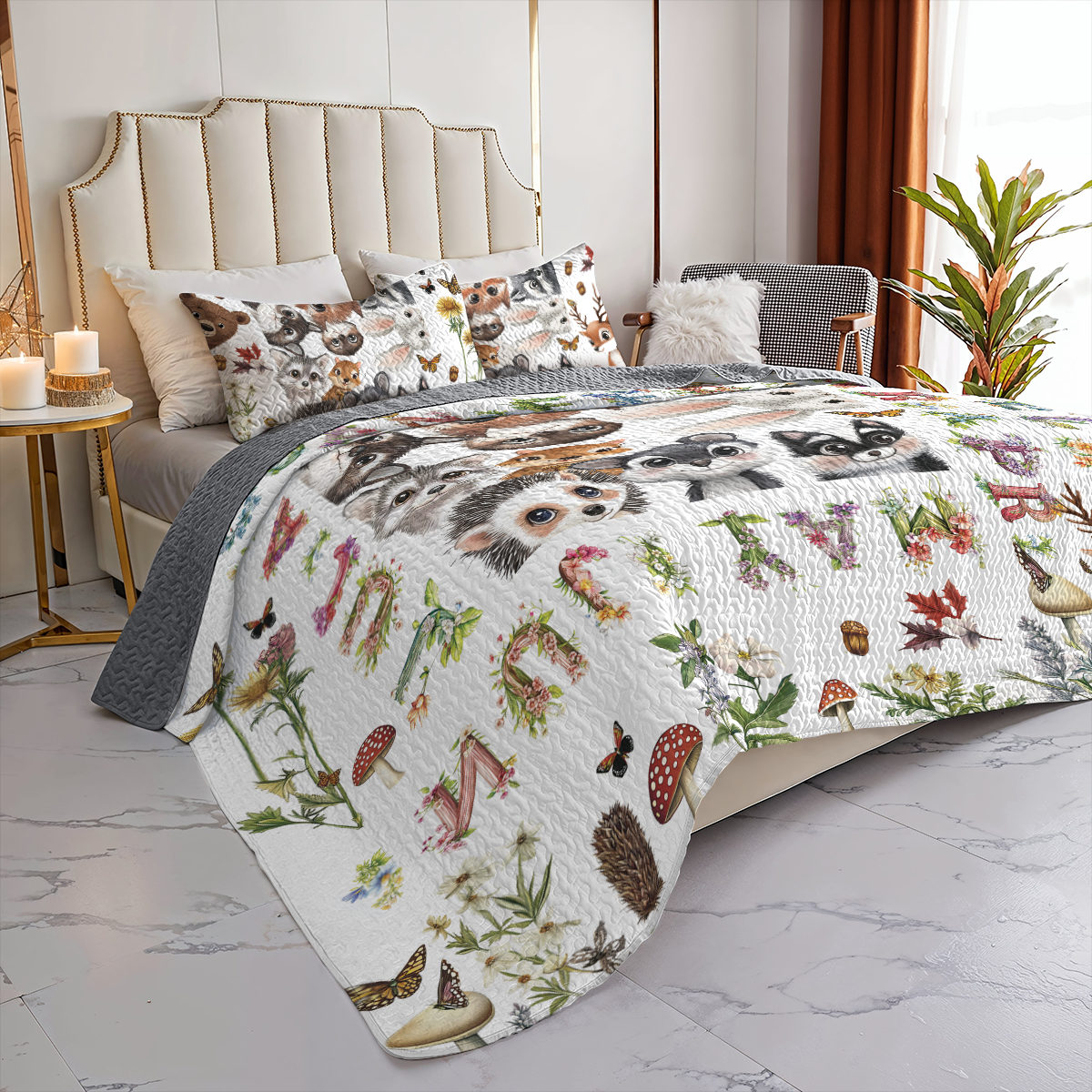 Shineful All Season Quilt 3-Piece Set 12 Months Of Woodland Magic