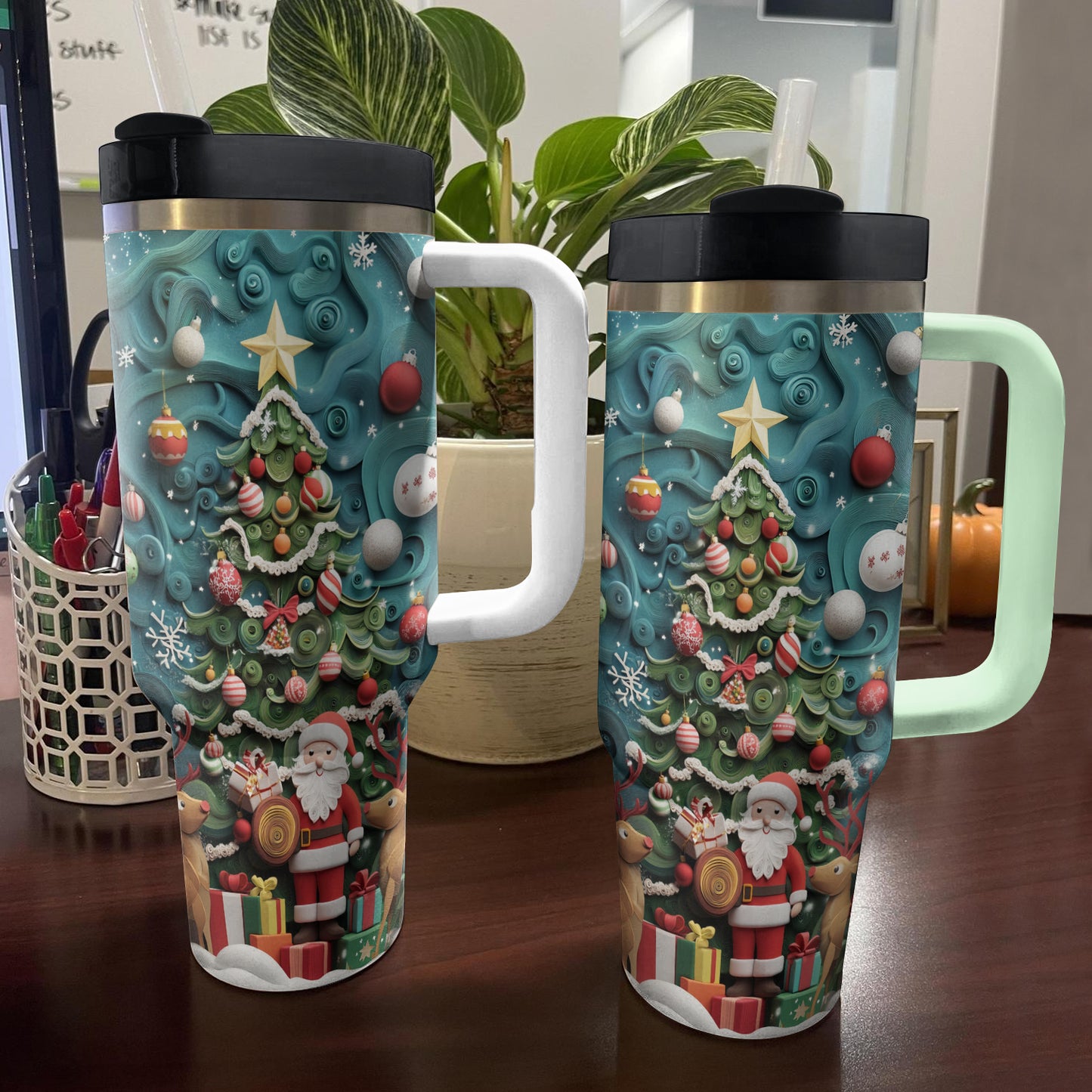 Shineful Tumbler Santa's Festive Joy