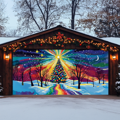 Shineful Garage Door Banner Decoration - Radiant Holiday Wonderland