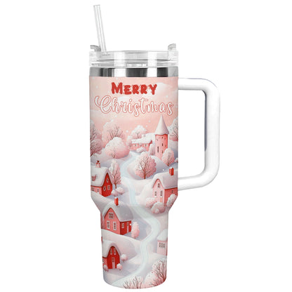 Shineful Tumbler Merry Christmas Village