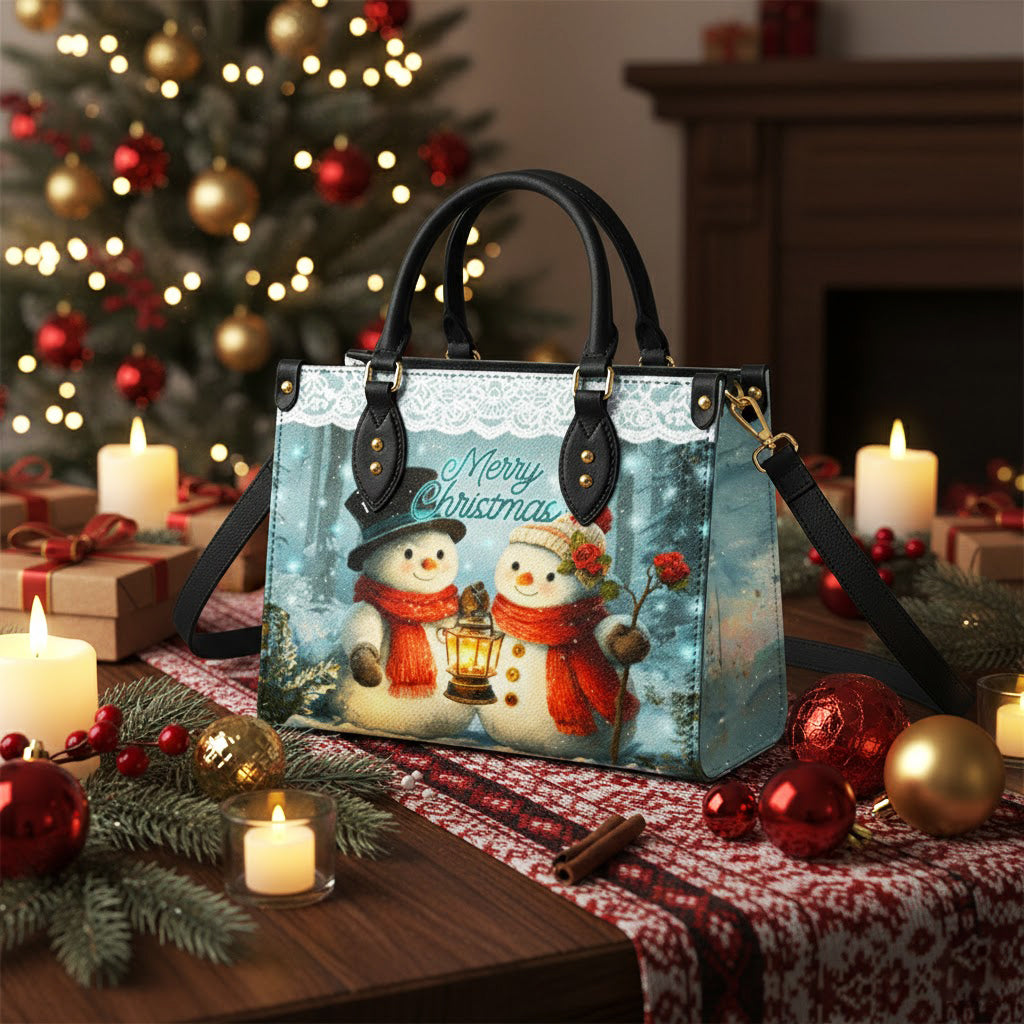 Shineful Leather Bag Snow Couple