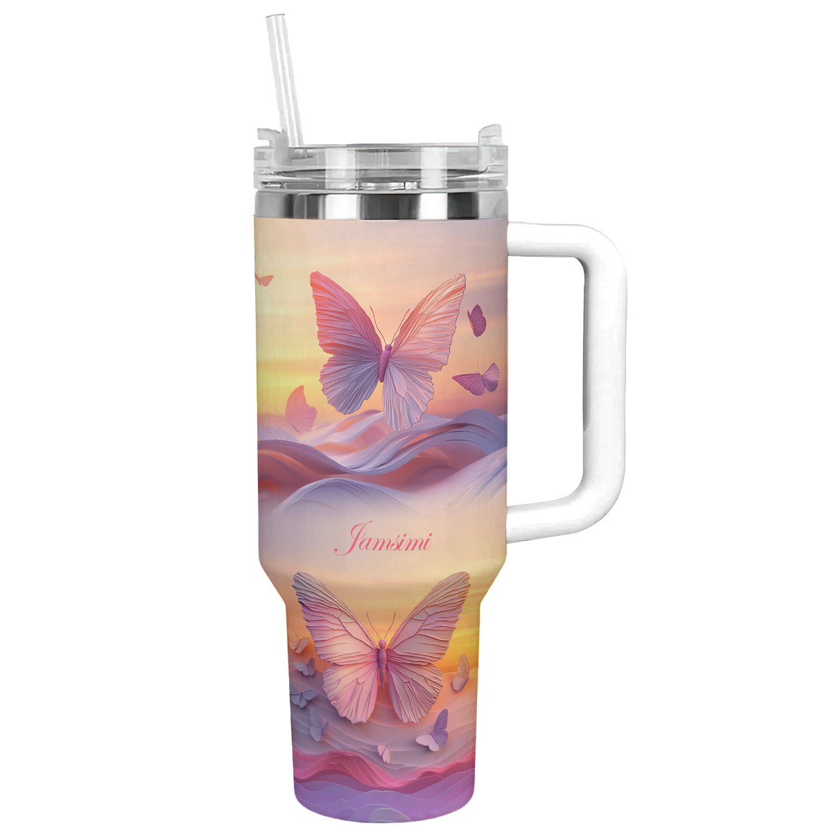 Shineful Tumbler Personalized Soulful Butterfly