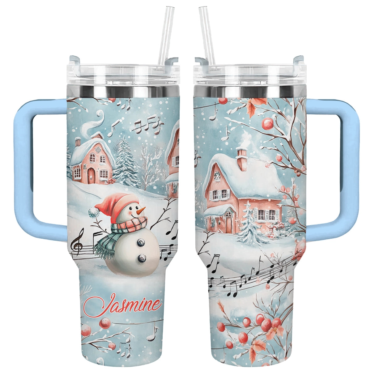 Shineful Tumbler  Personalized Snowy Serenade
