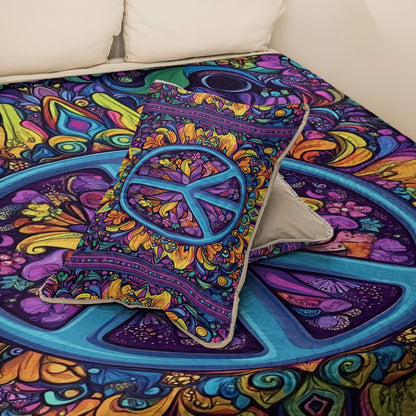 Shineful All Season Quilt 3-Piece Set - Hippie Harmony