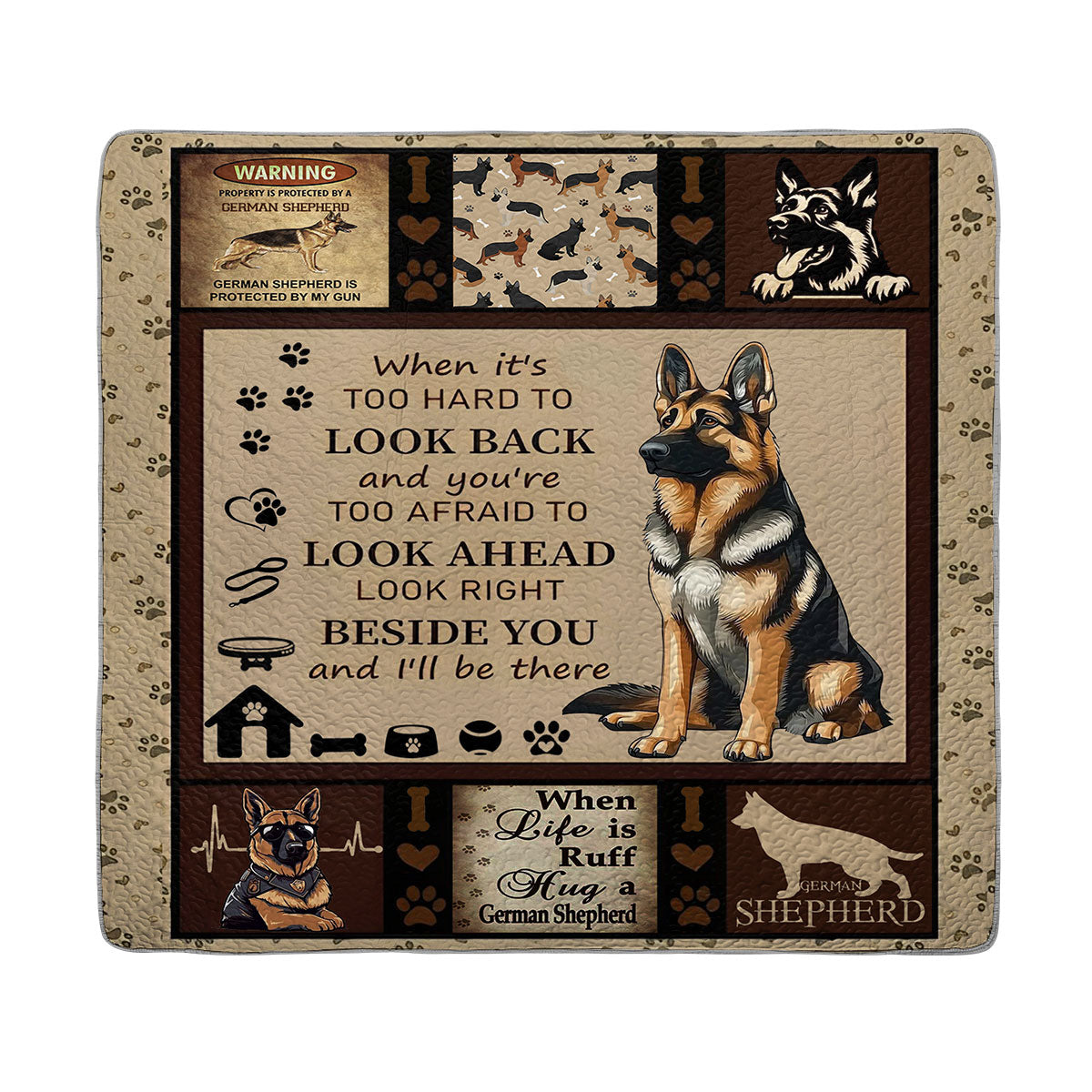 Shineful All Season Quilt 3-Piece Set Loyal Shepherd Comfort