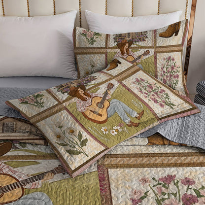 Shineful All Season Quilt 3-Piece Set - Wildflower Cowgirl