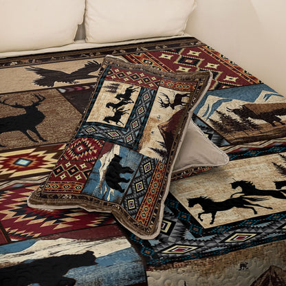 Shineful All Season Quilt 3-Piece Set Tribal Spirit Journey