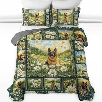 Shineful All Season Quilt 3-Piece Set Shepherd Daisy Dream