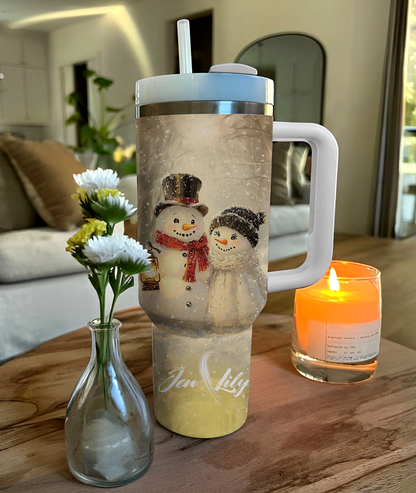 Shineful Tumbler Customized Snowy Cuddle