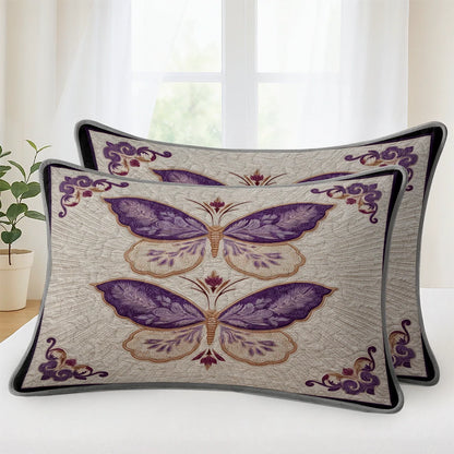 Shineful Quilt 3-Piece Set Lavender Wings of Grace